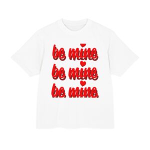 Unisex Urban Heavy Tee - 'Be Mine' Casual T-Shirt for Valentine's Day, Gifts for Him/Her, Streetwear Style, Love-Themed Apparel