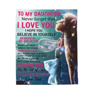 To My Daughter | Velveteen Plush Blanket